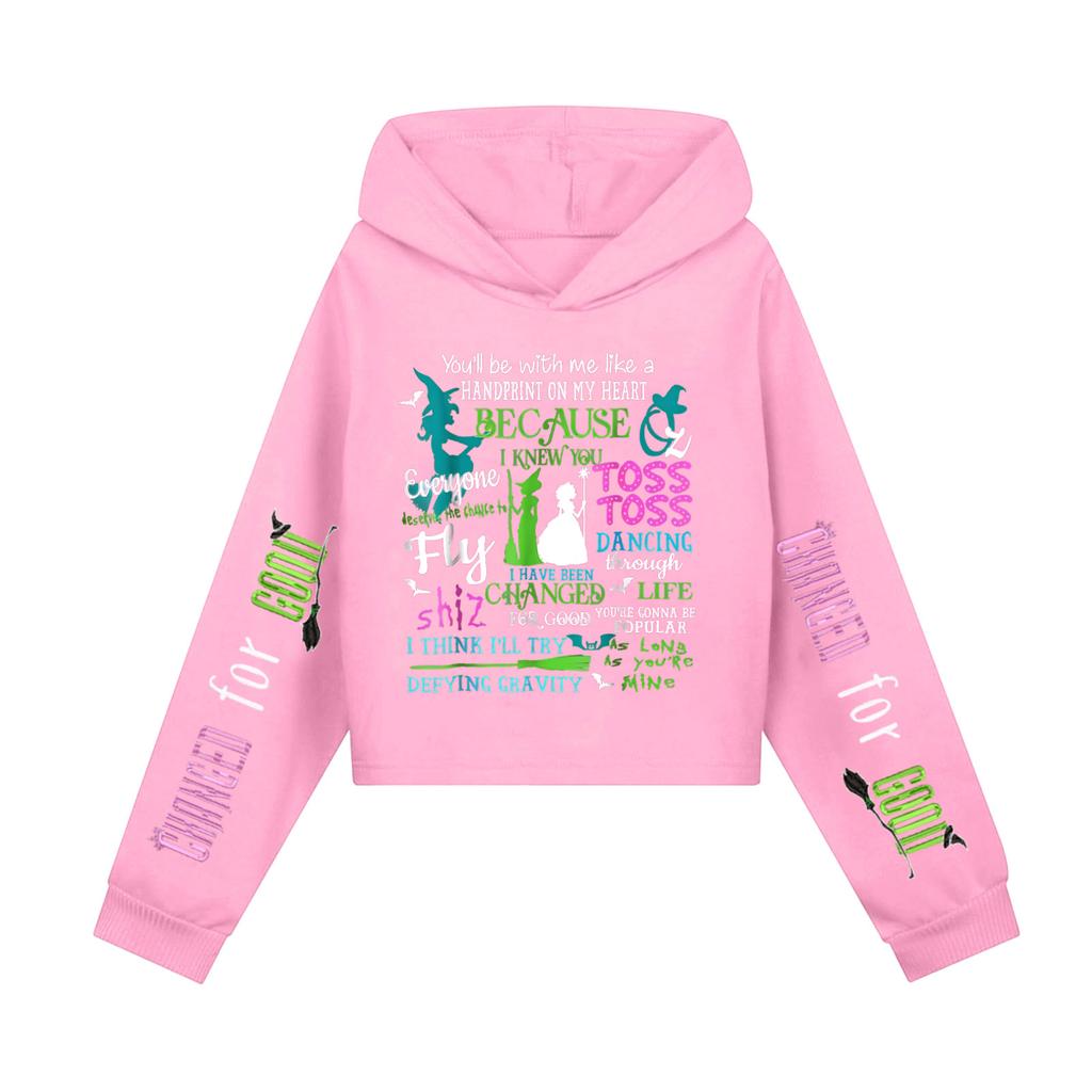 Children's Hooded Hood, Trendy  Long Sleeved Witch Hoodie