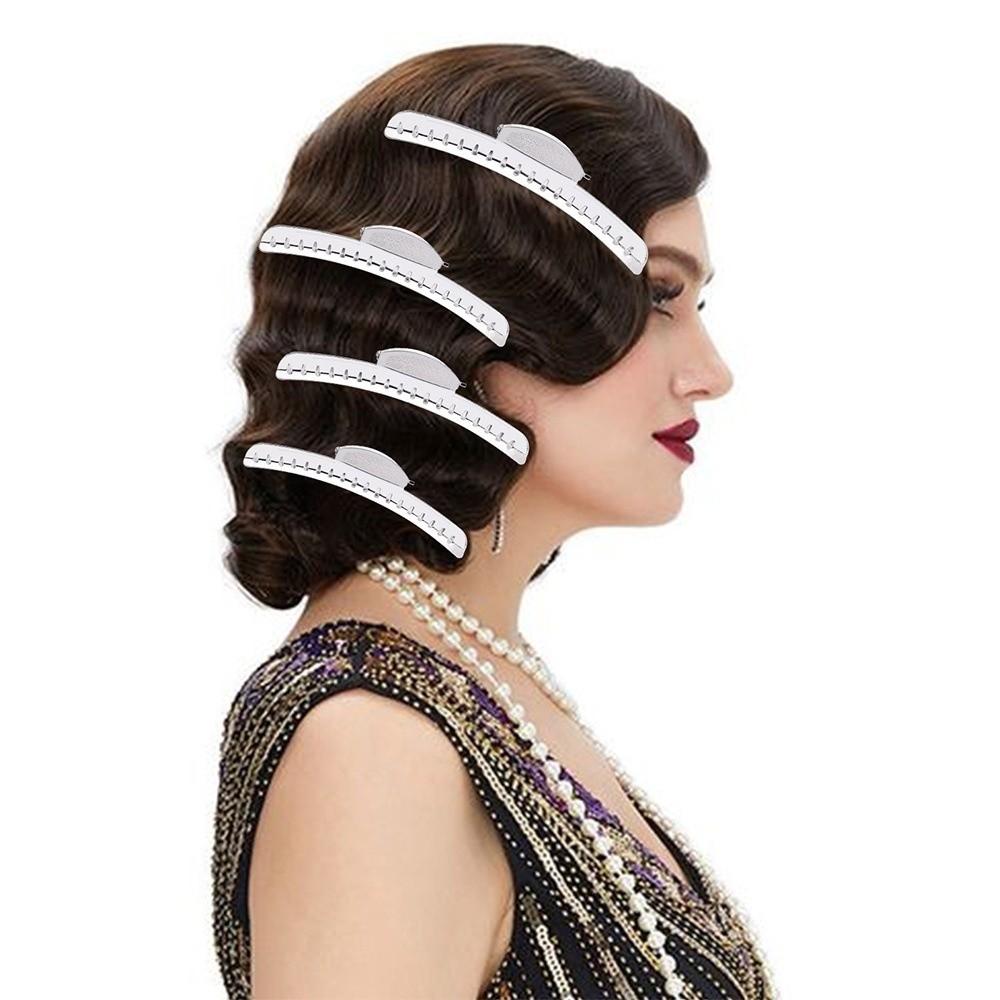 6Pcs Aluminum Alloy Wave Hair Clips Lightweight Hair Fixed Hairclips  Salon Use