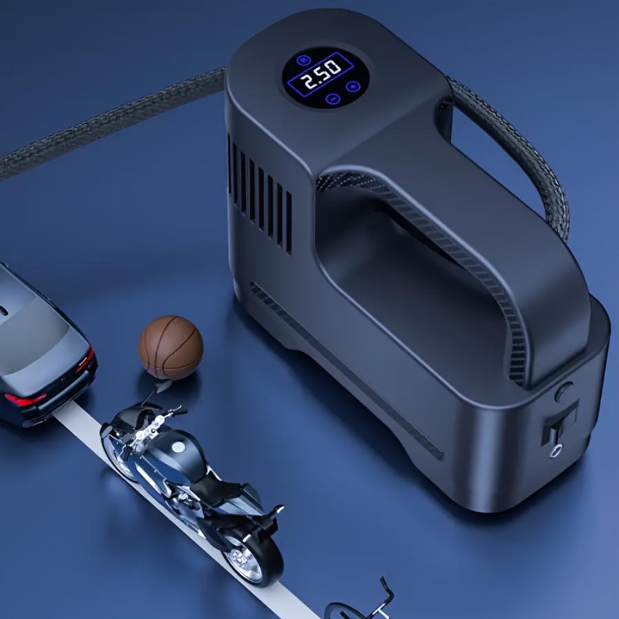 1 шт. Портативный воздушный компрессор, насос, проводной цифровой насос для накачивания шин, автомобильный воздушный насос, для светодиодных фонарей автомобиля, мотоцикла, накачивания шин