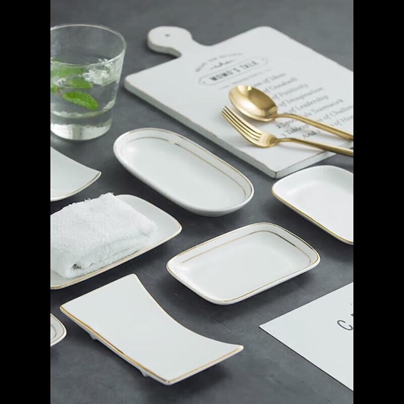 Huihuang White Ceramic Multipurpose Dish