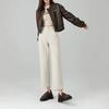 360 High Waist Cropped Straight Leg Cane Denim Jeans For Women - Versatile Casual Style