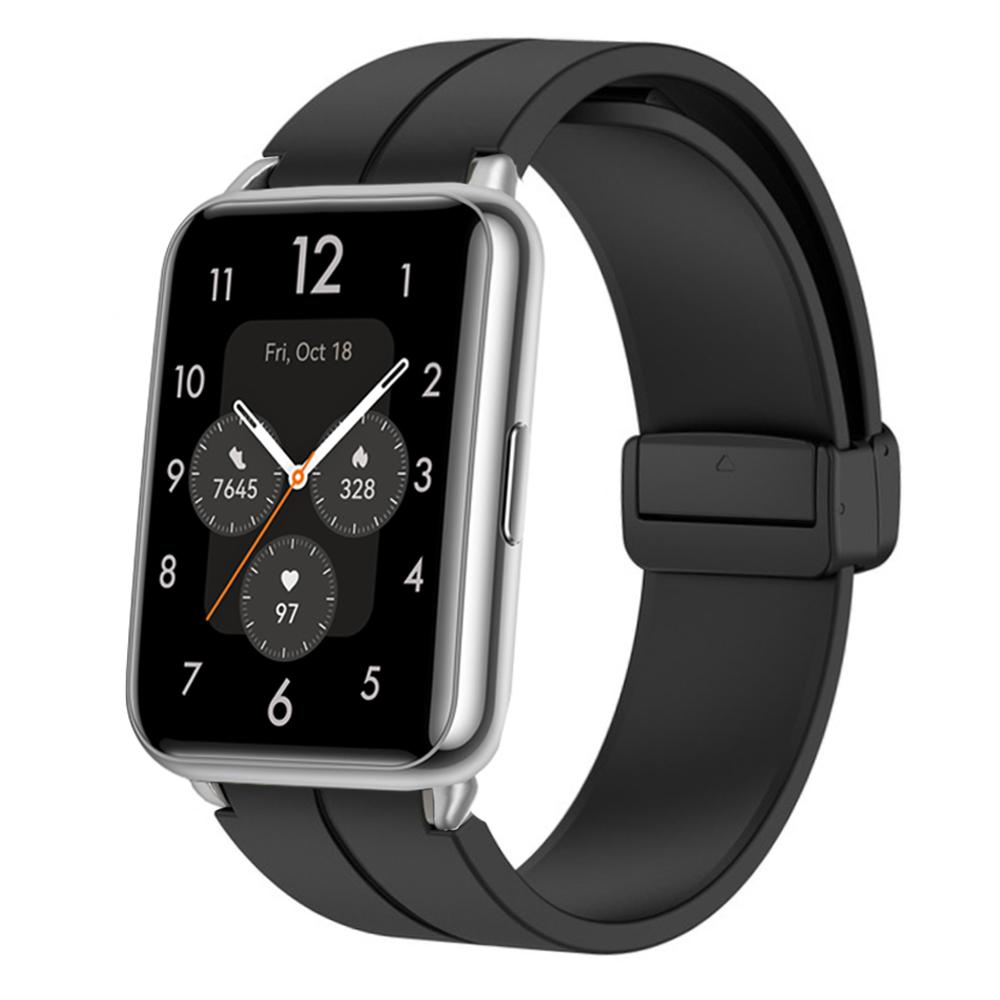 Магнитная пряжка для ремешка HUAWEI Watch Fit 2, сменный силиконовый ремешок, браслет Correa, ремешок HUAWEI Watch Fit2
