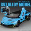 1:32 SVJ63 Roadster Sound and Light Pull Back Toy Model Ornament Diecast Alloy Car Model Collectible