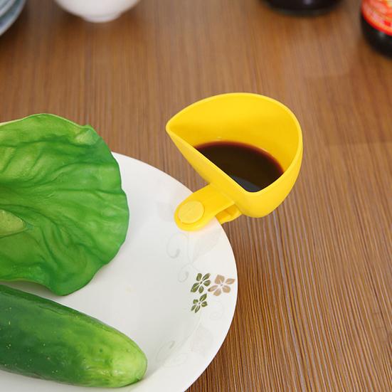 2 шт., тип зажима, блюдо для макания, пищевая пластиковая полукруглая заправка для салата, приправа, приправа, миска для соуса, контейнер, держатель, коробка, кухонные принадлежности