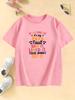 Colorful Letter Printed Y2k T Shirts Kids Childrens Tshirt Boys Girls Summer Spring Casual Top Tee Shirt