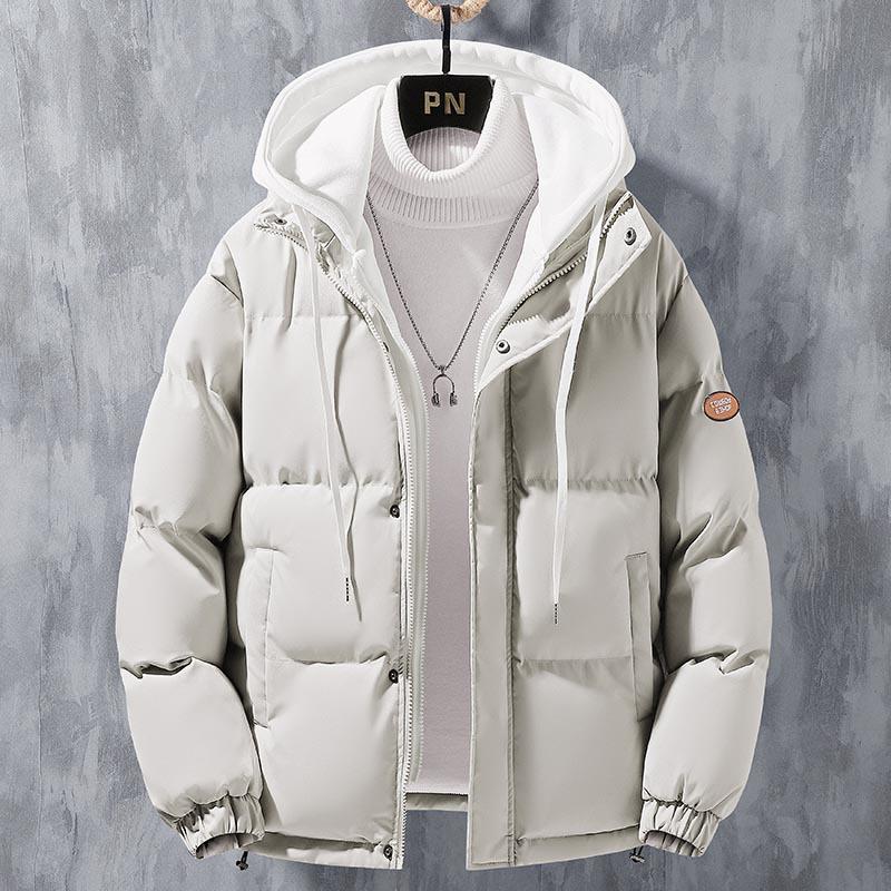 Men's Winter Hooded Cotton Jacket - Trendy, Thick, Warm, and Loose Fit