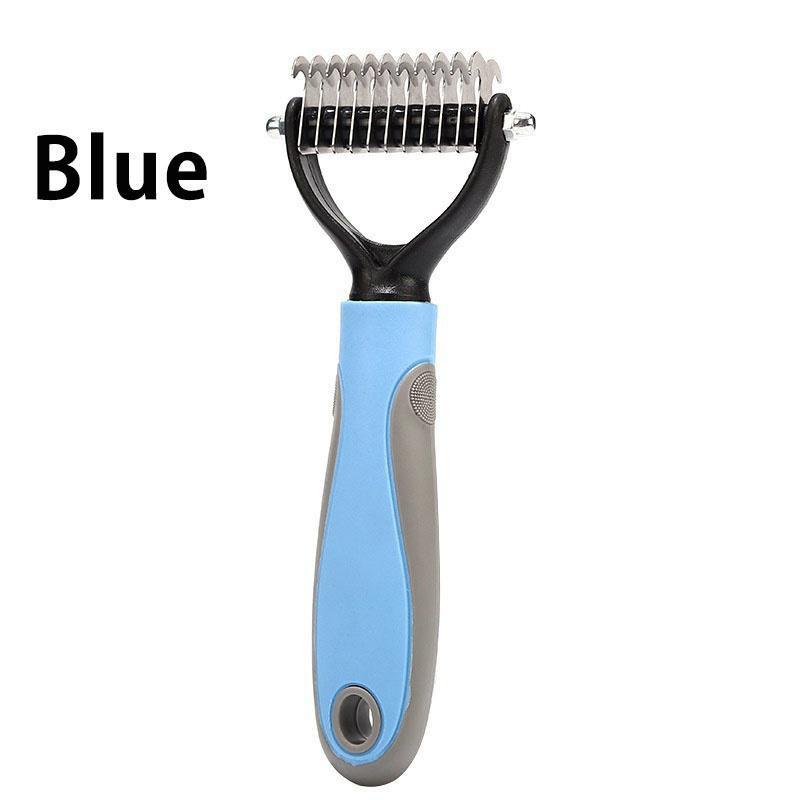 Расческа для кошек и собак, для удаления шерсти, двухсторонний инструмент для кардинга, профессиональные принадлежности для чистки домашних животных