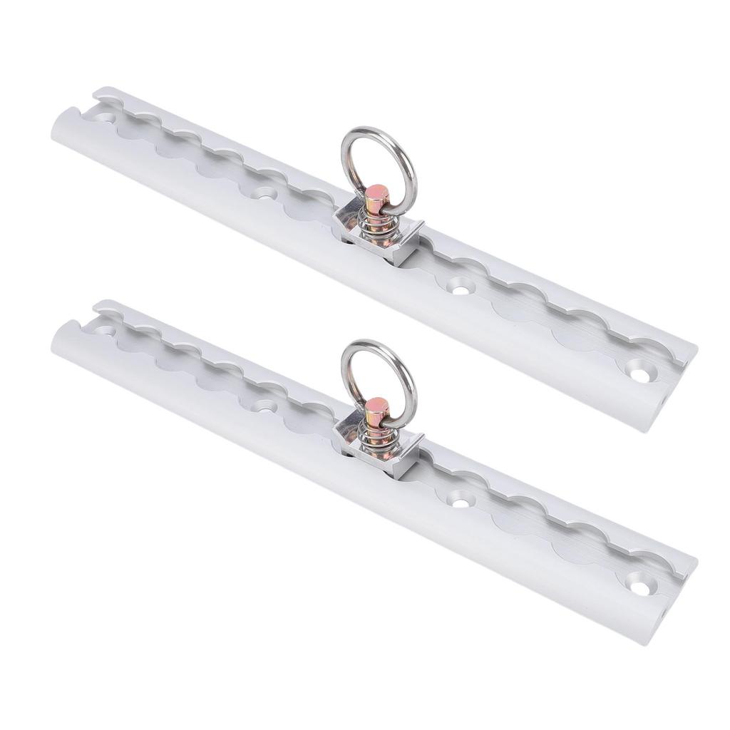 Алюминиевая L-образная направляющая 304 мм Утолщенная L-образная направляющая с крепежными кольцами для мотоциклов, квадроциклов, внедорожников, пикапов