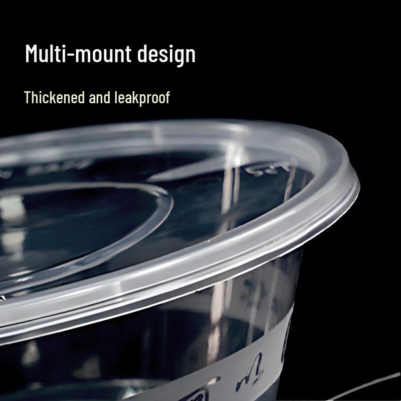 Yishengtong 800ml Patterned Disposable Round Food Containers