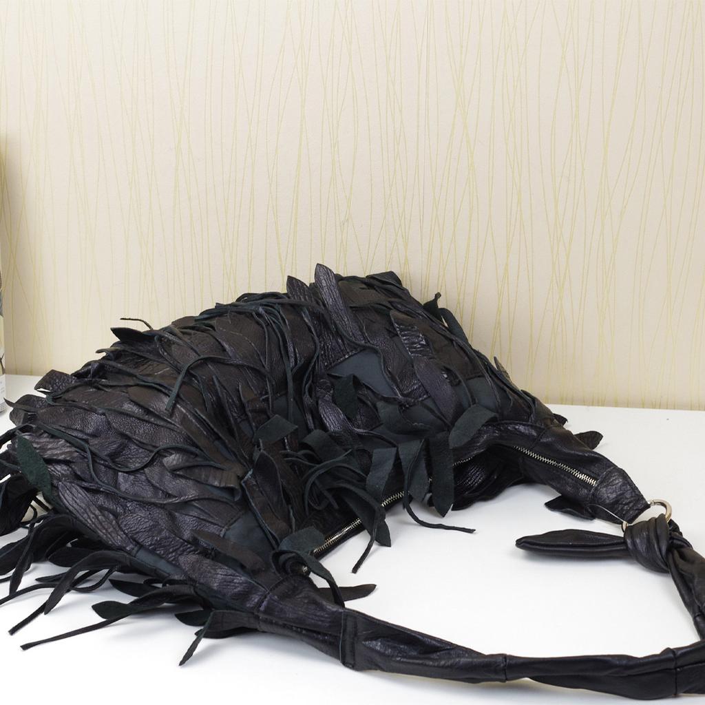 Сумка из натуральной кожи, роскошные сумки из 100% натуральной коровьей кожи с кисточками, элегантные большие сумки на плечо для женщин, сумка-тоут, роскошный дизайнер