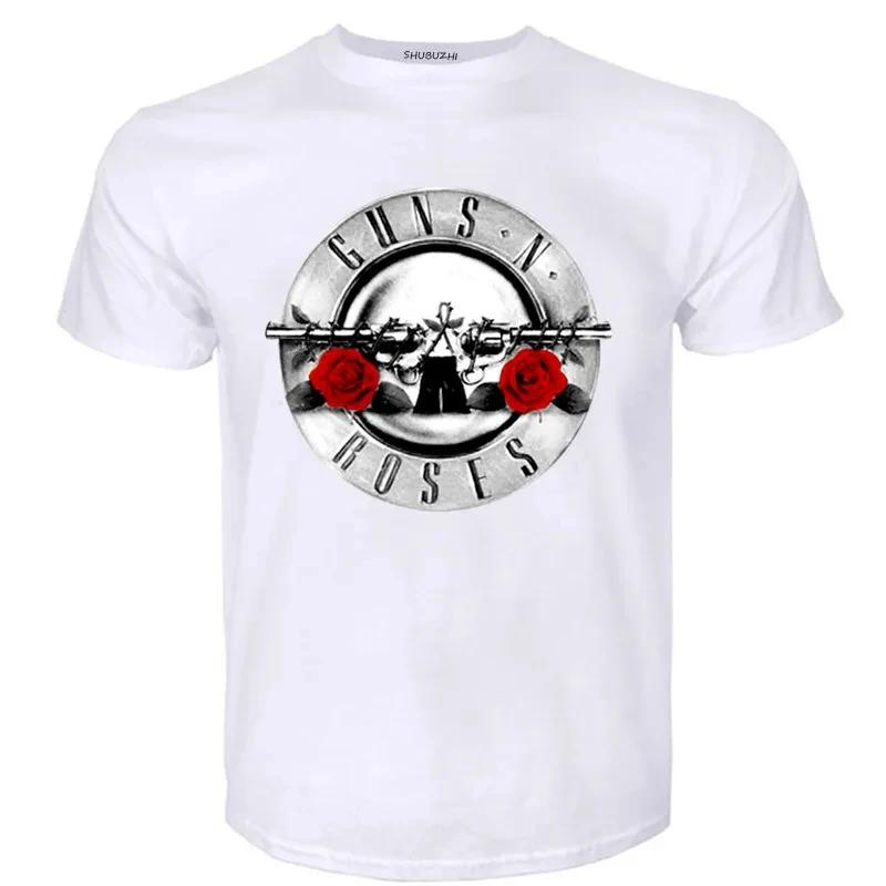 Guns N Roses Bullet Logo Black Graphic Band T-Shirt Tshirt T Shirts Man Top Tee tops Gun Movie Logo
