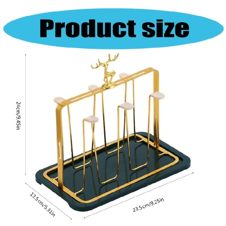 Innovative Glass Cup Drying Rack with Water Catching Feature Home Accessory for Clean and Dry Countertops Storage