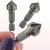 Point Remove Burr Tools Countersink Drill Deburring Drilling Chamfer Bit Cutter 1/4" Hex Shank