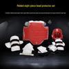 Набор защитных шлемов для головы Longchan Taekwondo с синим узором