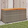 VidaXL Garden Storage Box, Tool Chest, Storage Cabinet, Patio Terrace Organizer, Gray Resin 365956