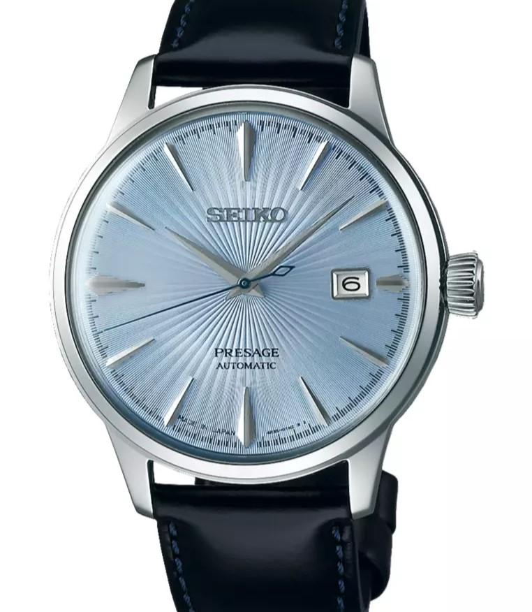 Seiko PRESAGE Автоматические коктейльные синие мужские часы SRPB43J1 SARY125