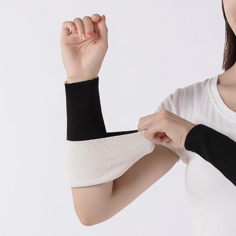 Унисекс теплые рукава для суставов рук: С усилением из бархата для поддержки локтей и запястий в осенне-зимний период