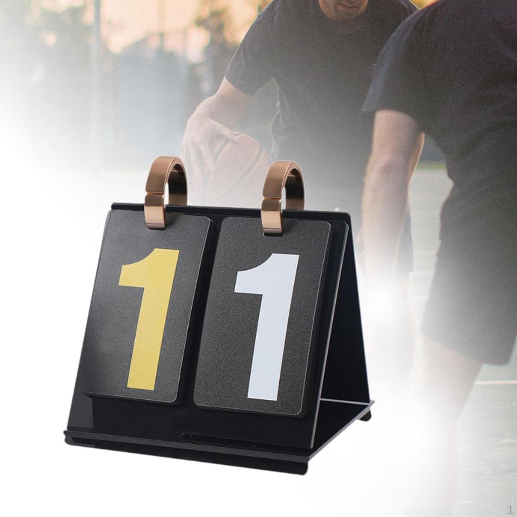 Карточная настольная игра Табло для счета Перекидной номер Счетчик очков Настольный Компактный Акриловый Ручной Большие цифры