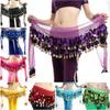 For Thailand/India/Arab Sequins Show Costumes Belly Dance Belt Waist Chain Hip Scarf Dancer Skirt