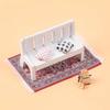 1/12 Dollhouse Carpet Multicolor Miniature Weaving Rug Gift Floral Pattern Cup Mat