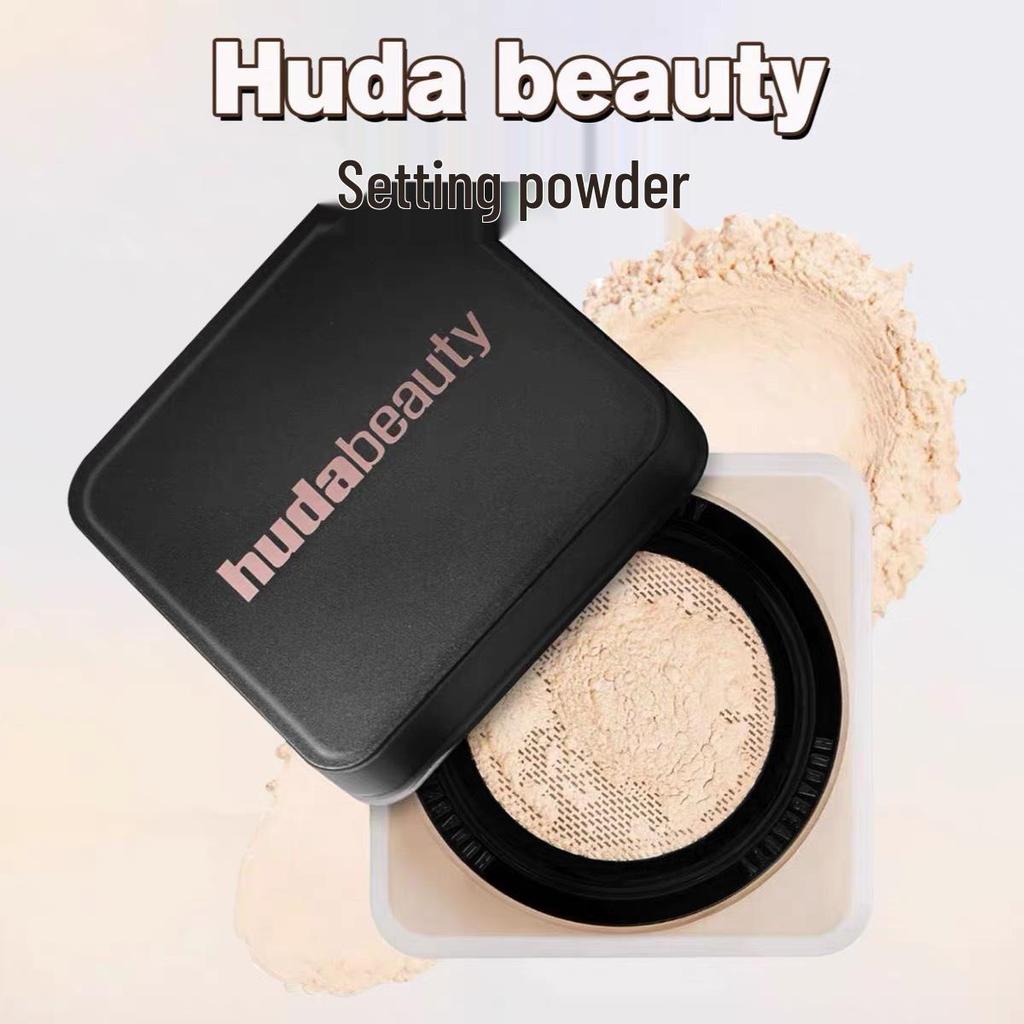 HUDA Beauty Прозрачная рассыпчатая пудра: Тональная основа с матирующим эффектом и освежающий консилер.