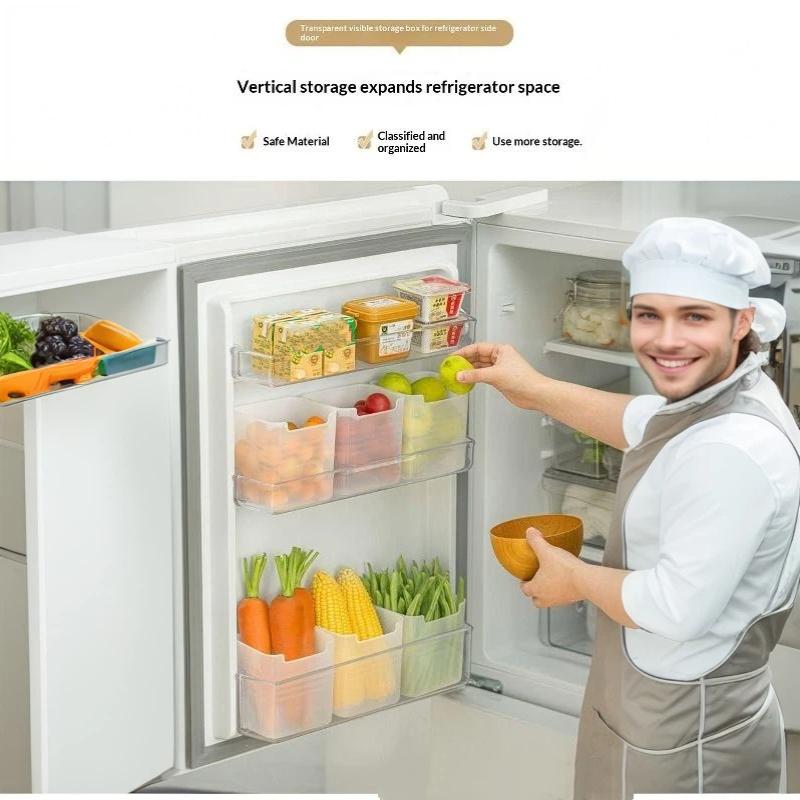 Ящики для хранения в холодильнике Организатор свежести продуктов Контейнер для холодных продуктов Фруктовница Специй Контейнер для еды Домашняя кухня