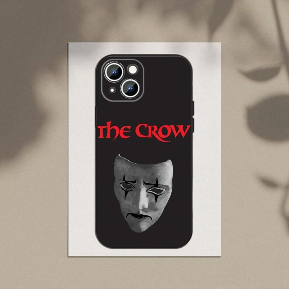 Thriller T-THE-C-CROWS Phone Case For Apple iPhone 15,14,13,12,11,XS,XR,X,8,7,Pro,Max,Plus,mini Silicone Black Cover