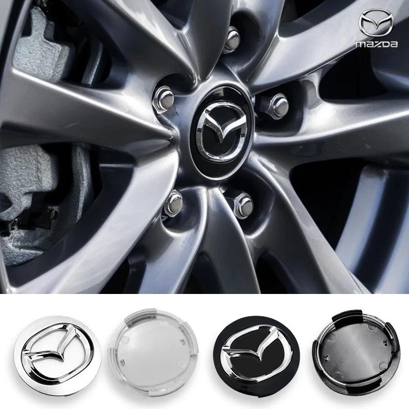 4 шт. Центральная заглушка ступицы колеса с длинной ножкой 18 мм 56 мм Внутренний диаметр 53 мм Новые модели Для Mazda 3 Atenza Axela CX-3 CX-4 CX-5 CX7 CX8 Серый Черный