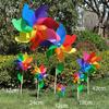 Игрушки Красочные Подсолнухи Ветряные мельницы DIY Ветряные вертушки Макет Игрушки Пластиковые Ветряные вертушки
