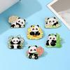 Креативный букет из панд Значок Милое Мультяшное Животное Цветок Подарок на Поездку в Чэнду Брошь Аксессуары для Одежды Шляпы