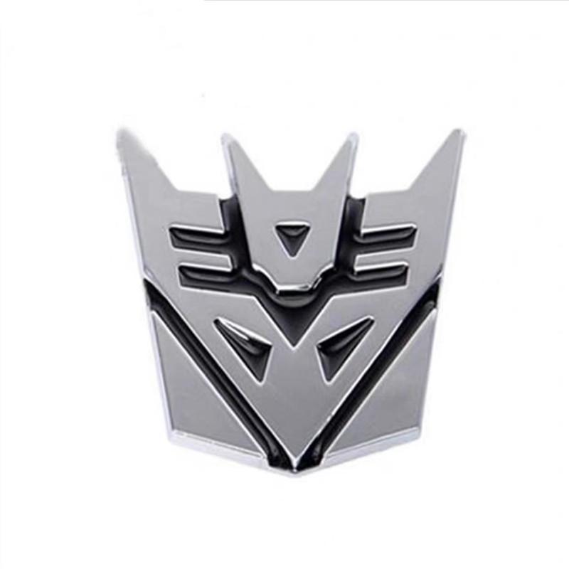 Transformers 3D Car Stickers Decepticon emblem Tail Badge WYTE3 Emblem Decal Cool Autobots Logo Car Styling Car Accessories