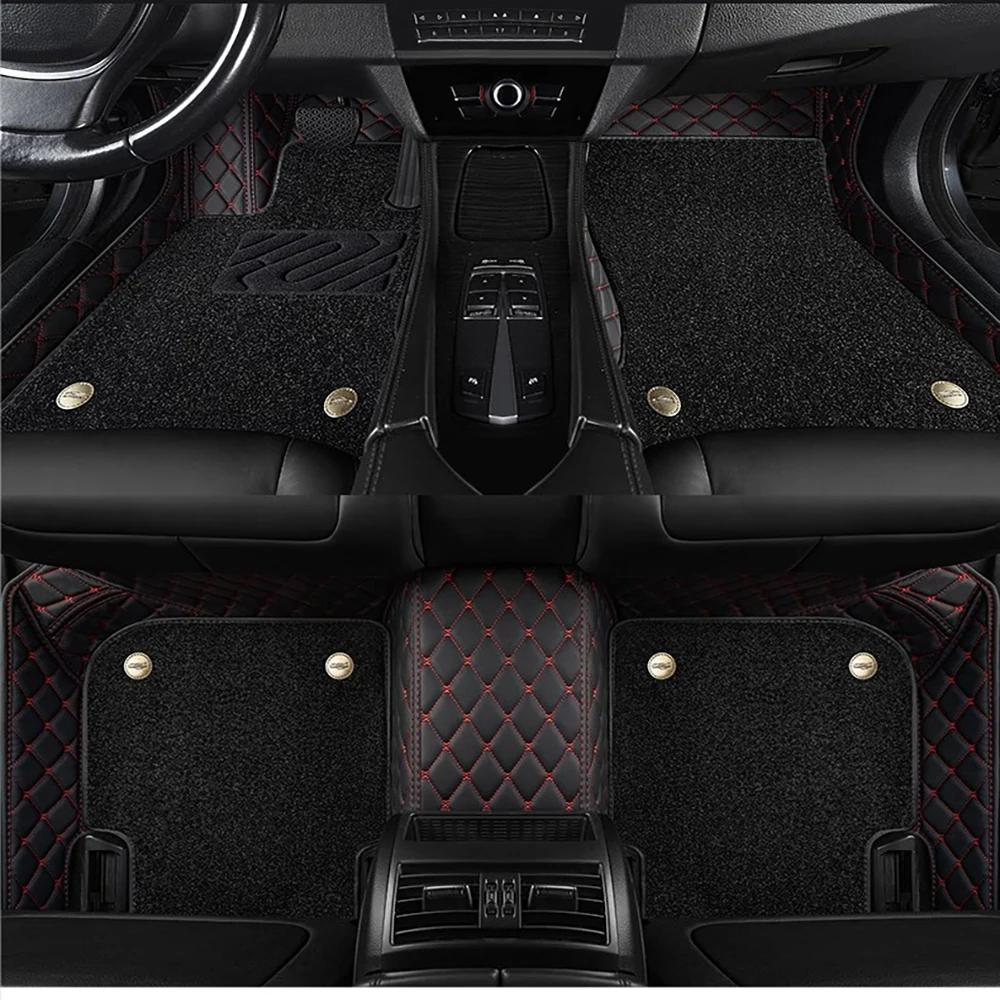 Для Renault Captur Автомобильные двойные 5D коврики на пол с индивидуальным дизайном Коврики на пол Автоаксессуары voiture