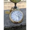 Винтажные Антикварные Гравированные Латунные Карманные Часы Elgin С Цепочкой Подарок Морские