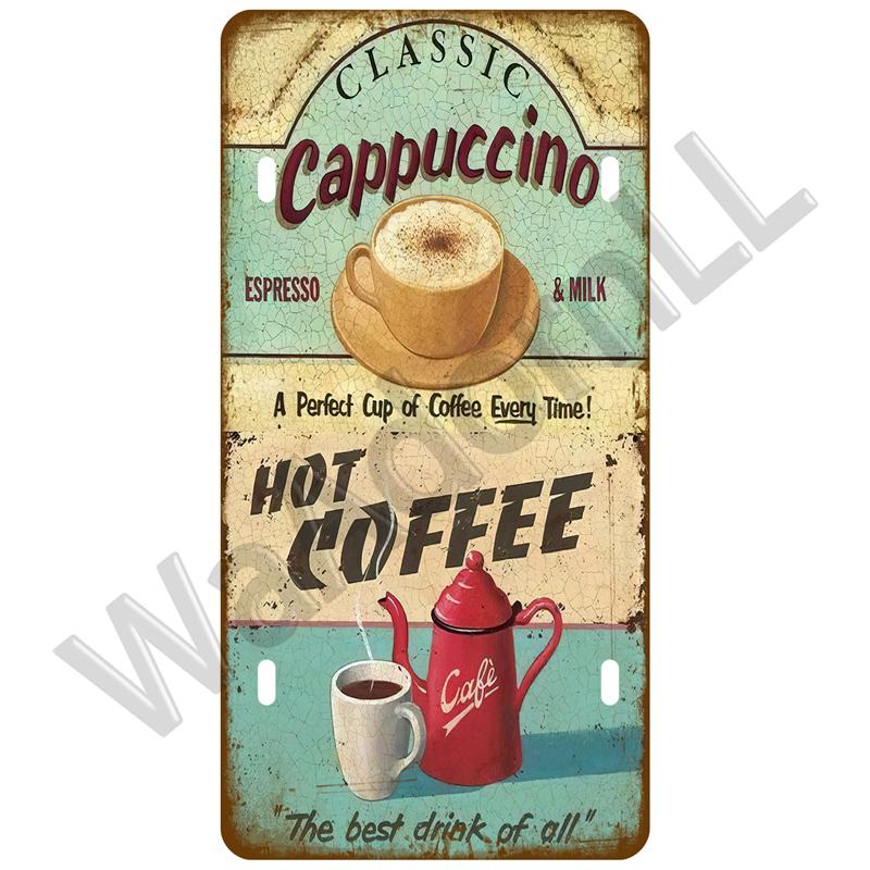 Vintage Metal Sign Brand Cafe Drink Coffee Beer Tin Sign Funny Poster Home Decor For Bar Pub Club Man Cave Wall Decoration Art