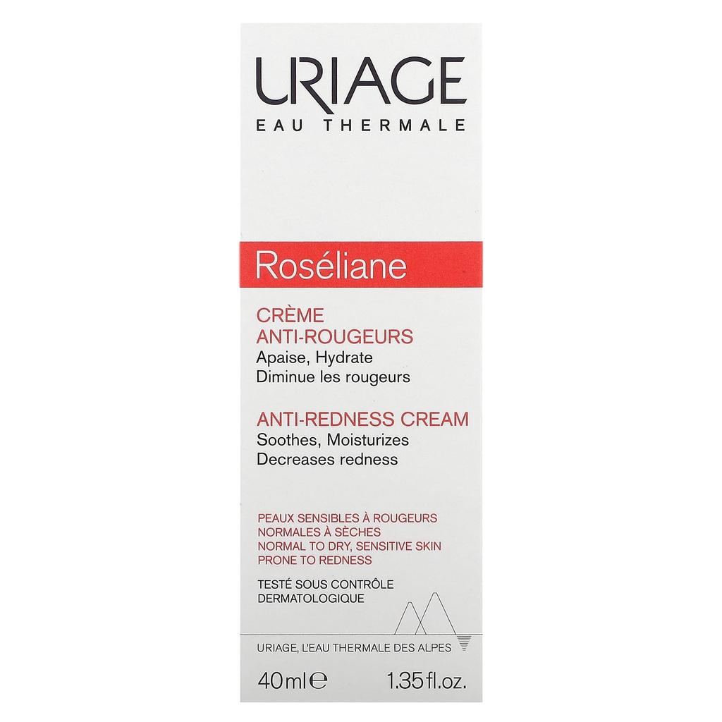 Uriage Roselian, Крем для снятия покраснений, 1,35 жидких унций (40 мл)