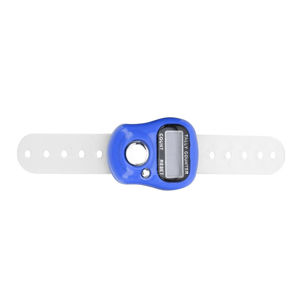 Электронный счетчик пальцев с обнуляемым 5-разрядным ЖК-дисплеем, ручной счетчик для молитв и ходьбы, темно-синий