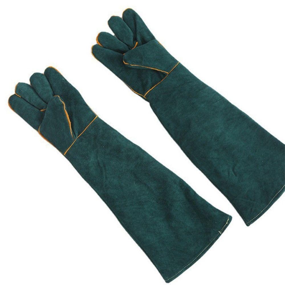 Ultra Long Anti-Bite Safety Glove Anti-Bite Work Gloves Leather Welding  Gloves  Cat Reptiles