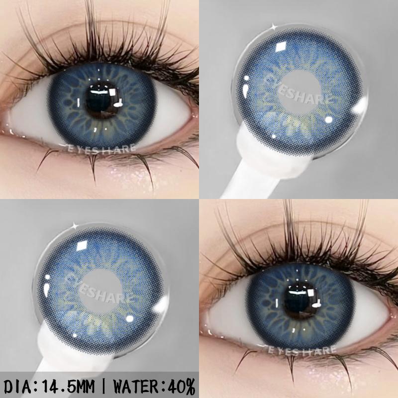 1 Pair Natural Color Contact Lenses for Eyes Brown Contacts Gray Lenses Fashion Lenses Blue Eyes Contacts Lenses Yearly