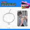 [ATEEZ ЗОЛОТОЙ ЧАС : Часть 5 Официальный MD] Редкий Браслет с Покрытием Серебром 925 Пробы + Официальная Фотокарточка (1 шт.)