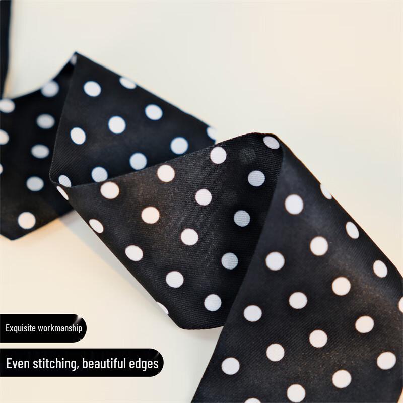 Polka Dot Gradient Skinny Scarf