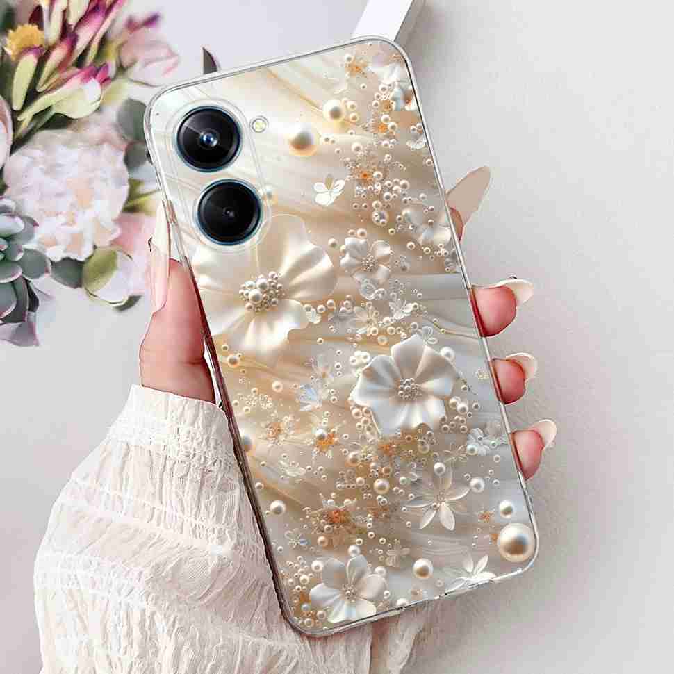 For Realme 10 Pro 5G 6.72" Case New Popular Flower Pattern Soft Silicone TPU Cover For Oppo Realme 10Pro 5G RMX3663 Bumper Shell