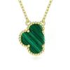 V Gold Four-Leaf Clover Necklace: 18K Gold-Plated, White Mother-of-Pearl & Rose Gold Pendant, Elegant Women's Accessory.