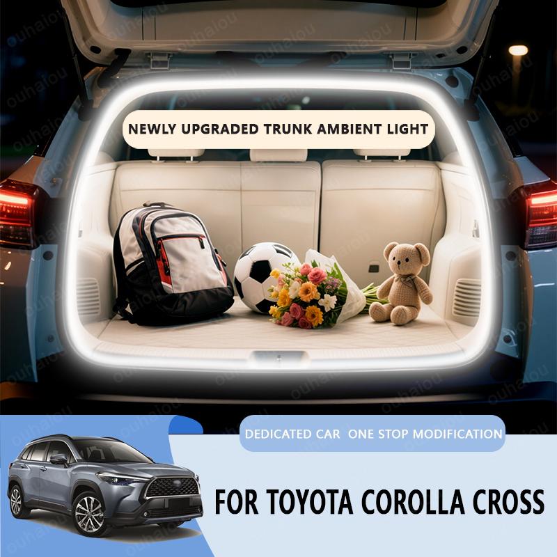 Для серии Toyota Corolla Yaris Cross подсветка багажника Атмосферная подсветка модификация света Светодиодная полоса подсветки заднего багажника Белый теплый белый