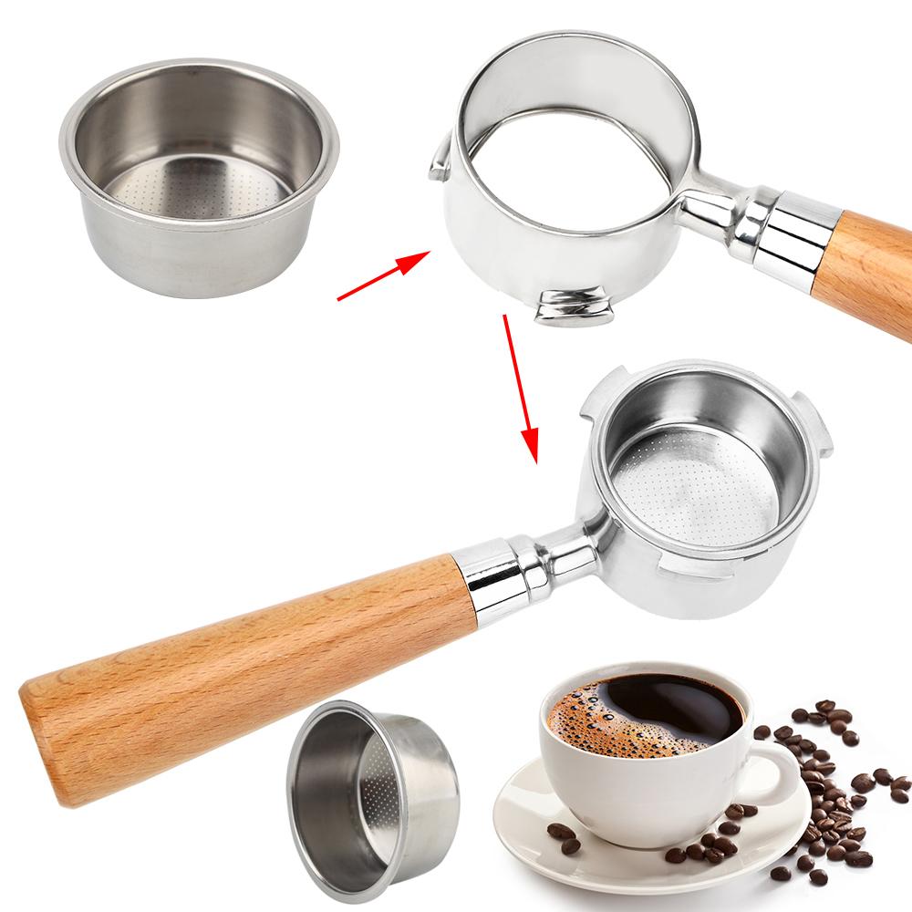 Аксессуары для кофемашин 2 чашки 4 чашки Корзина для фильтров без давления подходит для фильтра Breville Delonghi Krups Coffee Products Чашка для фильтра для кофе 51 мм