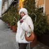 Autumn And Winter Fox Fur Coat Loose Fashion Medium And Long Imitation Fur Coat Coat Women