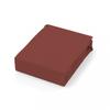 Drap plat en coton 57 fils 180x290 cm UNI brique, par Soleil d'ocre