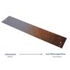 Bordure de Jardin - ICH-ZAPFE.DE - Acier corten - 70 cm - 18,5 cm - Brun - Marron