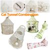 Палатка для кошек, складной туннель для кошек, игрушка для домашних животных, портативный туннель для игр в прятки, интерактивный лабиринт, дом для гостиной, домашний игровой реквизит