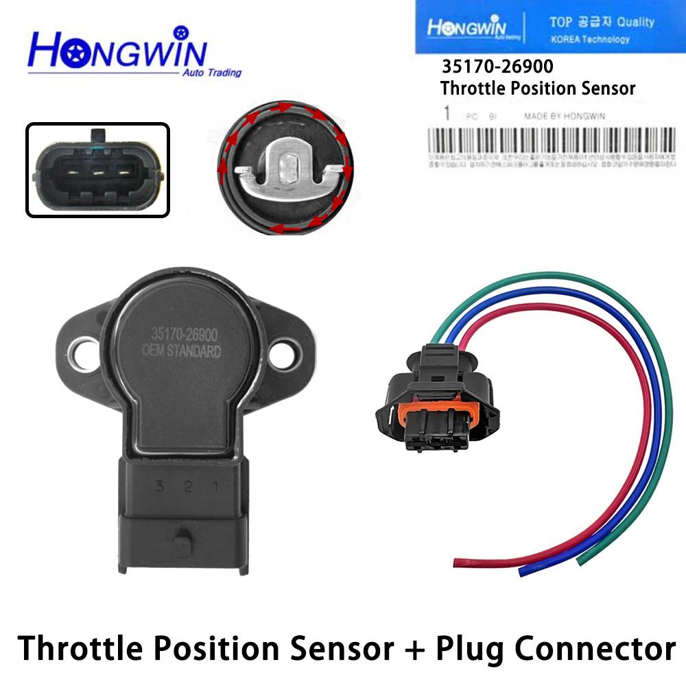 1.5 Bar Throttle Position Sensor TPS Connector Plug For Hyundai GETZ Accent Kia Rio MAGENTIS 35170-26900, 3517026900, 9600930005