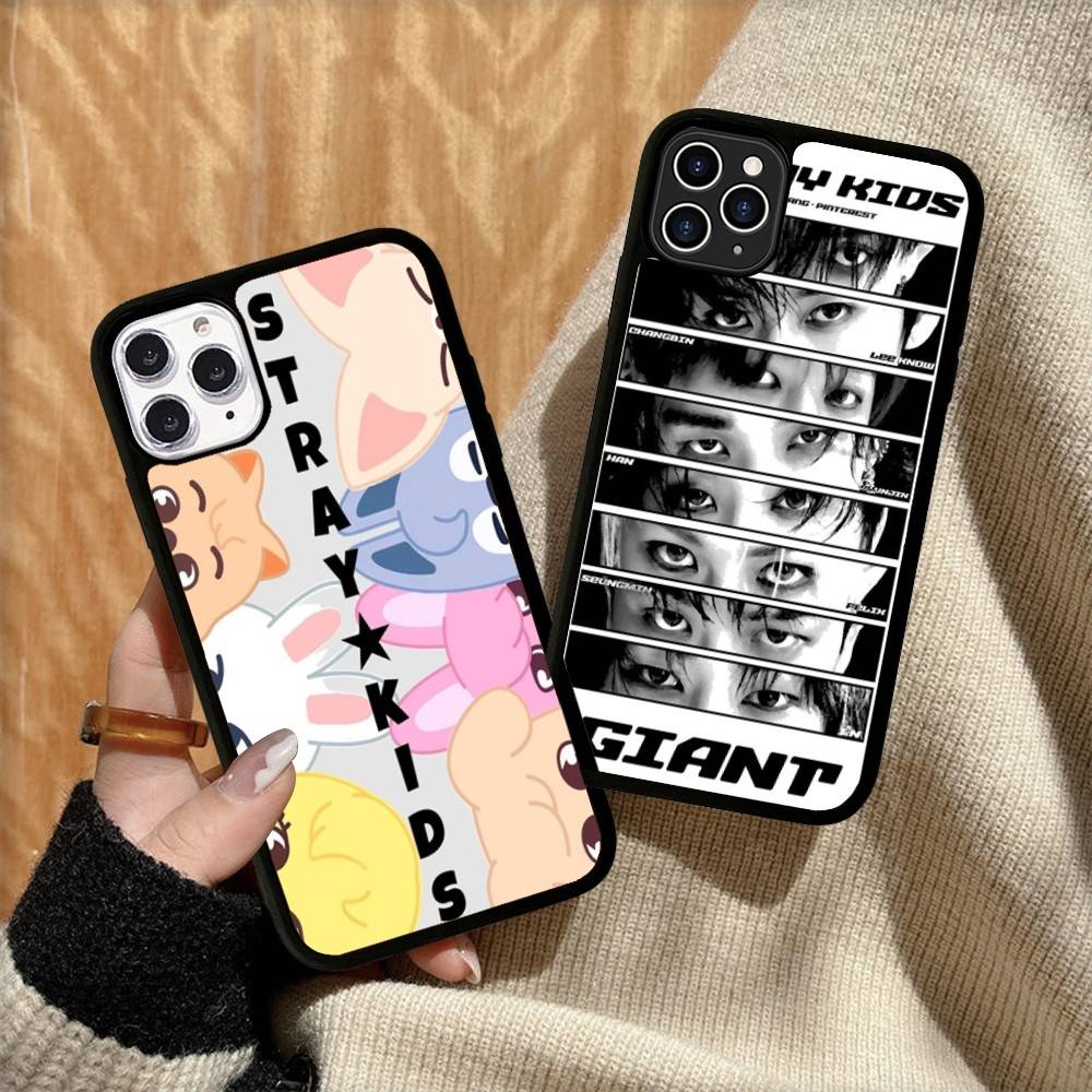 1 шт. Модный K-pop чехол S-Stray-Kids для iPhone 17 16 15 14 13 Plus 12 11 Pro Max, PC+TPU, задняя крышка